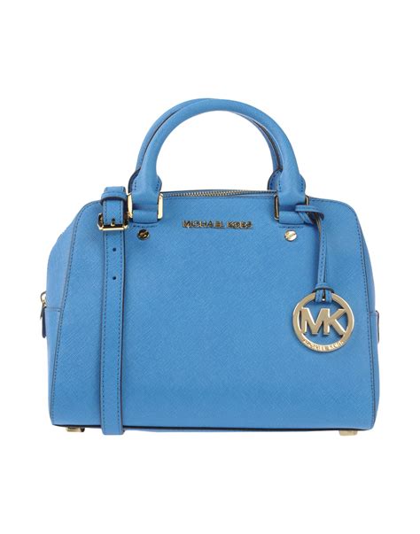 blue and white michael kors purse|Michael Kors blue crossbody purse.